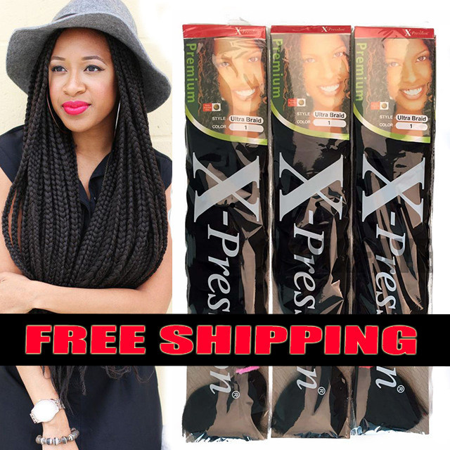 tóc giả thắt bím Expression xpression braids hair twist jumbo braid tóc giả bím tóc lớn