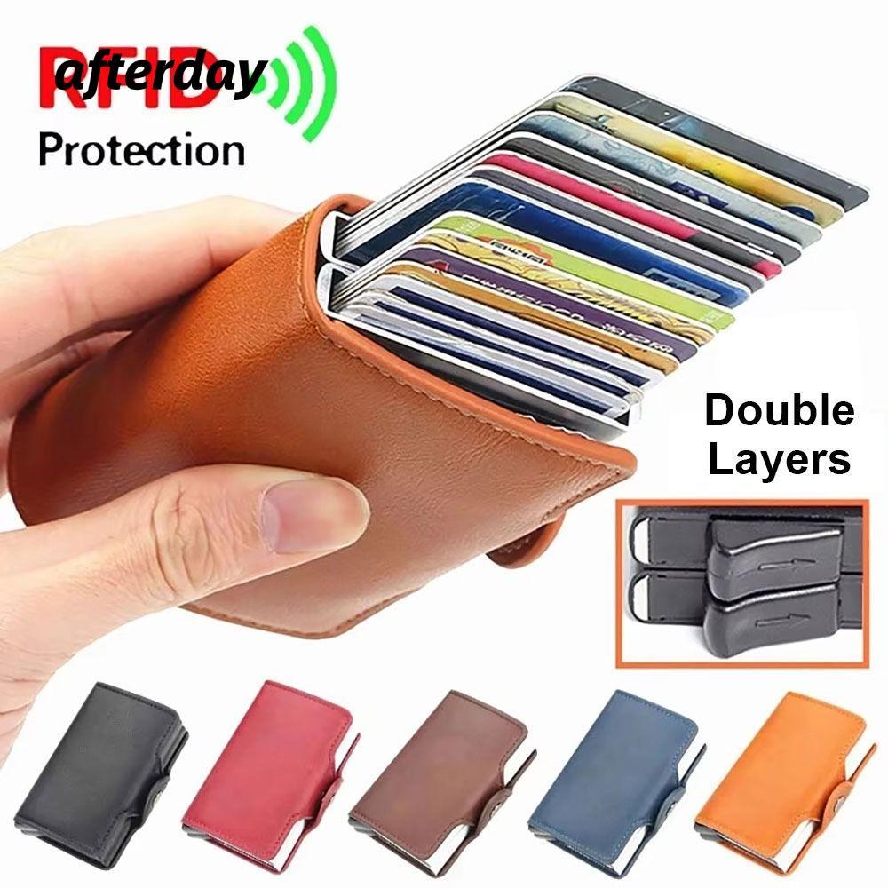 AFTERDAY568 1 Cái Hộp Đựng Thẻ Tín Dụng ID, Hộp Đựng Thẻ Dung Tích Lớn Chống rfid, Hộp Đựng Thẻ Bảo 