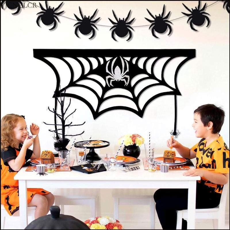 YJCNELCR Biểu ngữ Halloween DIY Lò sưởi trang trí cho bầu không khí Halloween