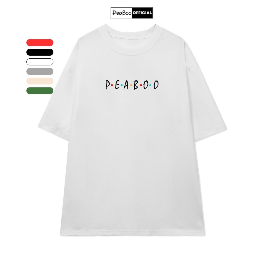 [HOT] Áo Thun Nữ, Áo Phông Unisex By PEABOO Mã Peaboo Basic Chất Cotton Thoáng Mát Form Rộng Tay Lỡ 