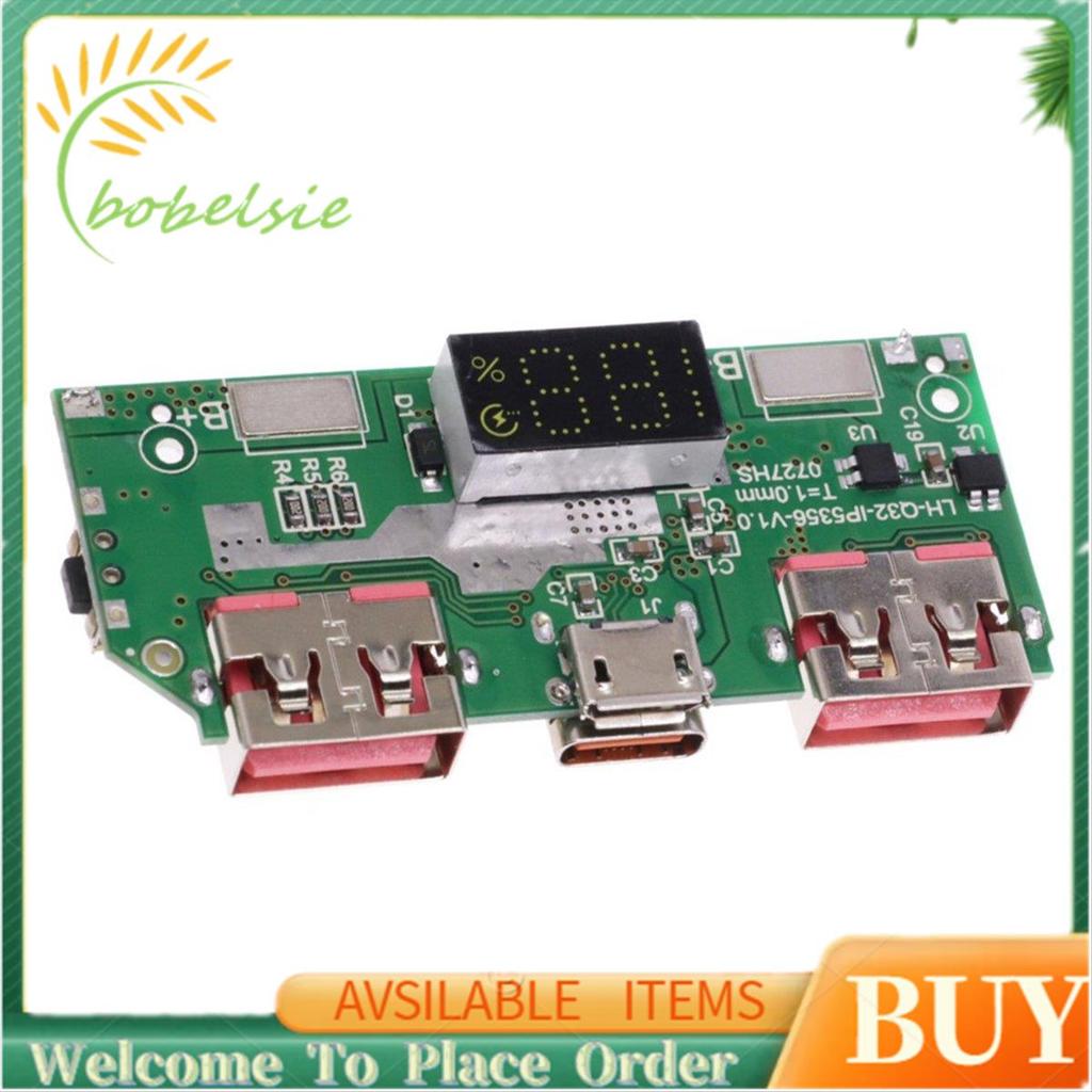 Mô-đun sạc nhanh màn hình kỹ thuật số pin Lithium 5V 3A IP5356 TYPE-C Micro-USB QC3.0 2.0 PD3.0 PD2.