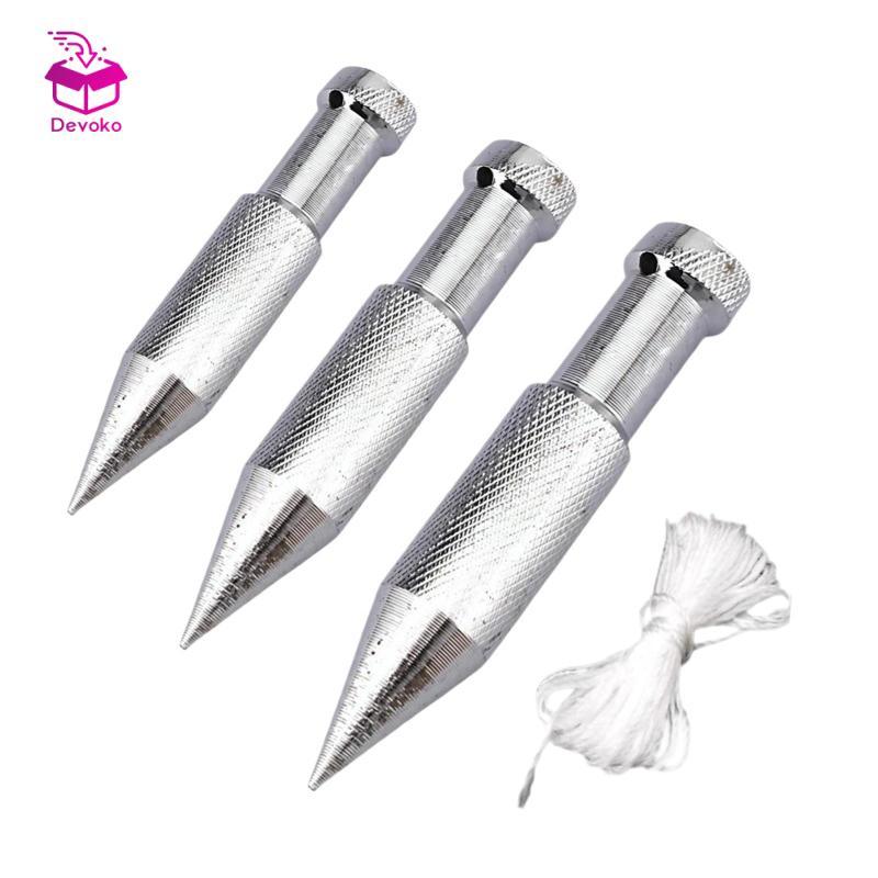 Devoko Thép Carbon Cao Dọc Búa Plumb Bob Dụng Cụ Đo Cho Mộc Masonry Plumb Ứng Dụng