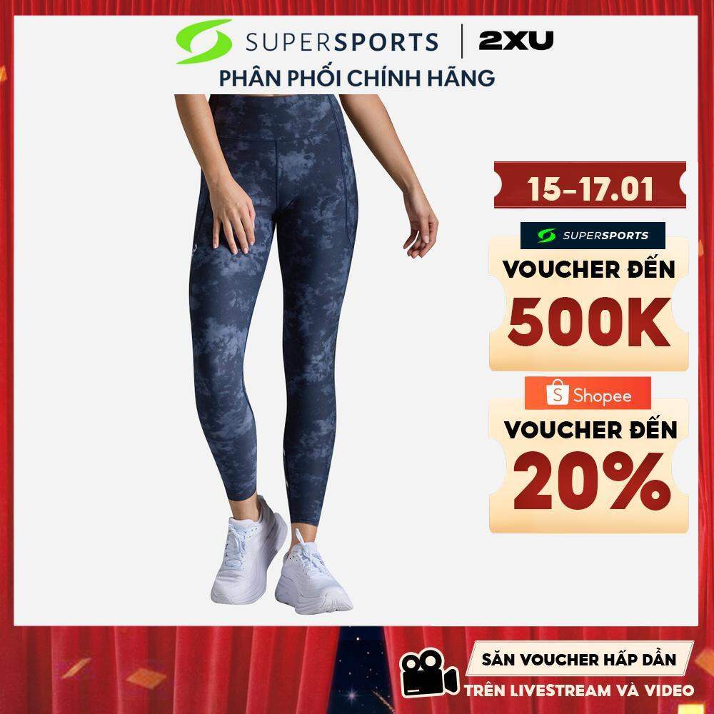 Quần Dài Bó Cơ Nữ 2XU Aero Hi-Rise - Xanh Navy - WA7246b-MDN/HAF ADS05-RM LS400