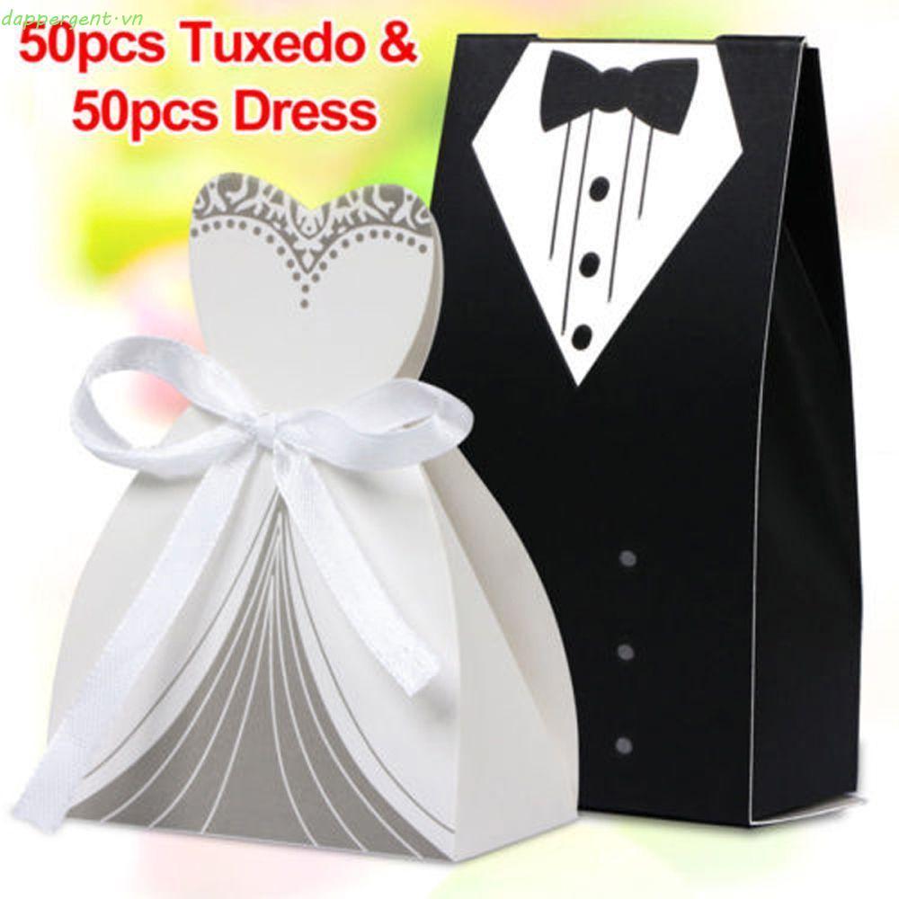 DAPPERGENT Ủng Hộ Quà Tặng 50 Chiếc Tuxedo Dress Case Groom Bridal