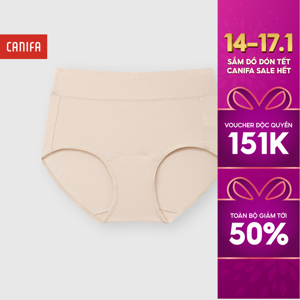 Quần lót nữ cạp cao chất liệu mềm mại CANIFA 6UP25A001