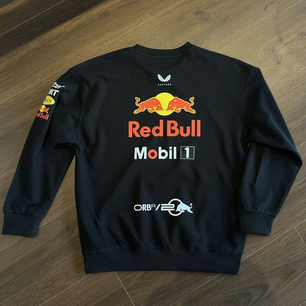 F1 crewneck sweatshirt, RED BULL team jersey, Verstappen, outdoor sports long-sleeved T-shirt