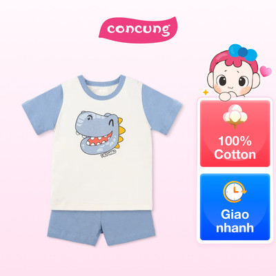 Bộ bé trai ngắn Animo Easy HN0126029 (1Y,Kem-dương)