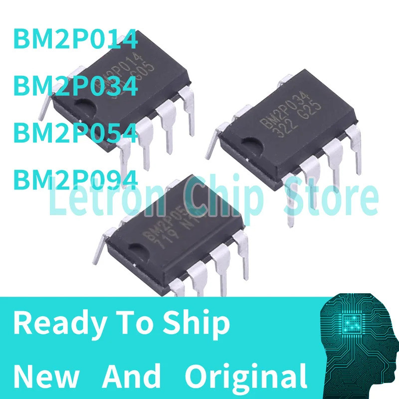 5 chiếc BM2P014 BM2P034 BM2P054 BM2P094 BM2P094 Chip IC DIP7 Bộ chuyển đổi DC / DC loại PWM