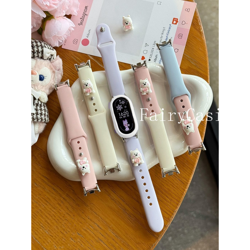 Ốp Lưng Silicon + Dây Đeo Cho Xiaomi Mi Band 10 9 8 nfc Thể Thao Cổ Tay Cho Mi Band 10 9 Phiên Bản G