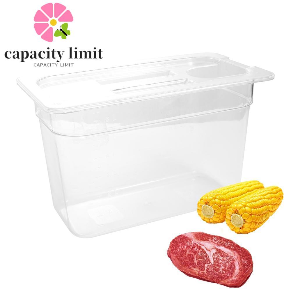 NĂNG LƯỢNG GIỚI HẠN Nồi Sous Vide Hộp Đựng, Chất Liệu Thực Phẩm 6L Sous Vide Bình Nước Ẩm Thực, Làm Dày Cách Nhiệt Có Nắp Bình Hút Chân Không Ngâm Nhiệt Nấu Ăn