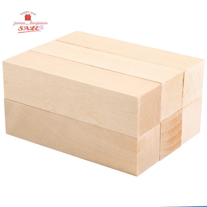 6 Chiếc Basswood Khắc Khối Gỗ Cho Người Mới Bắt Đầu Khắc Sở Thích Bộ DIY Khắc Gỗ