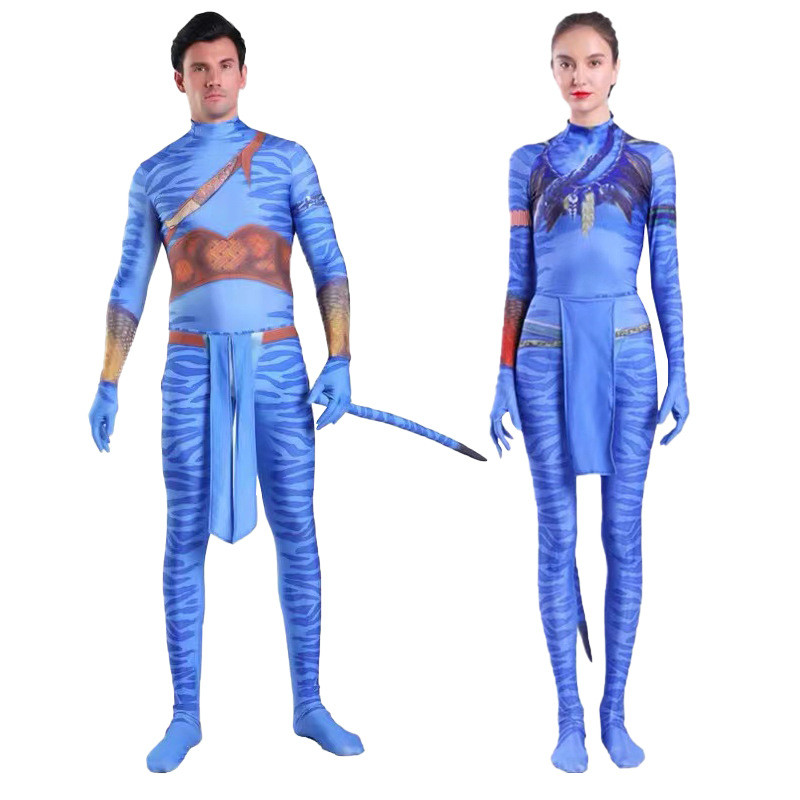 Avatar 2 Quần Áo Chặt Đường Nước Trẻ Em Trang Phục Hóa Trang Halloween Carnival