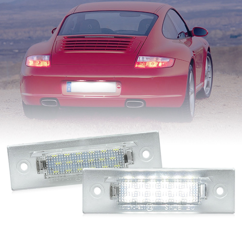 2 Chiếc Dành Cho Porsche 968 911 Carrera 964 993 993 Turbo GT GT2 GT3 Boxster 986 Đèn LED Số Biển Số