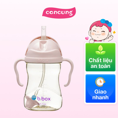 Bình nước PPSU 360 độ cho bé tập uống nước Bbox 240ml (blush)