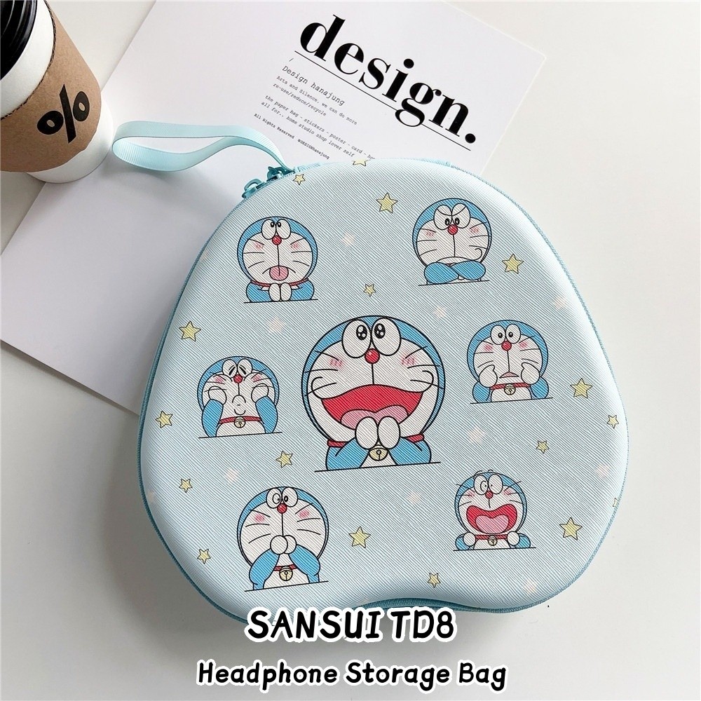 [Yoshida] Dành cho hộp đựng tai nghe SANSUI TD8 Túi đựng tai nghe hoạt hình thời trang Hộp đựng tai 