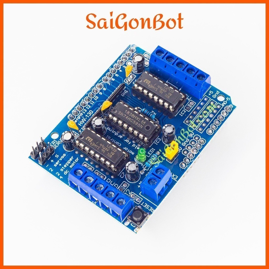 173 Shield Arduino Điều Khiển Động Cơ L293D / L293D ARDUINO DUAL MOTOR SHIELD