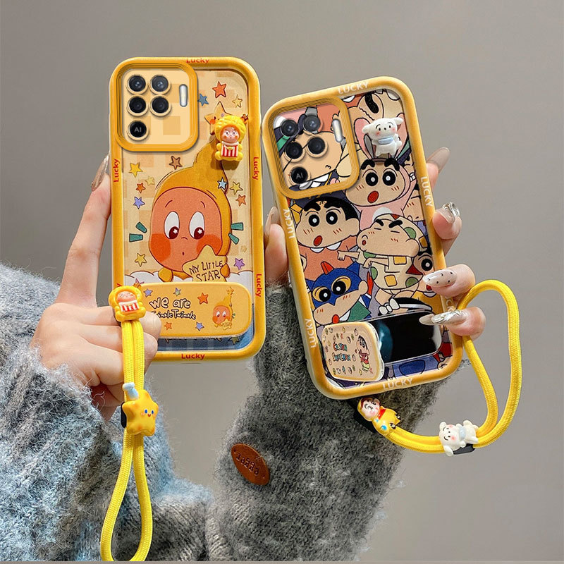 Ốp Lưng Cho Oppo A94 4G tpu JMZJ Gương Sang Trọng Đứng Dây Ốp Lưng Điện Thoại A2x