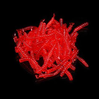 PETOFQQ 50 Chiếc-200 Chiếc Giun Mồi Đỏ Bream Fishy Mùi Giải Quyết Cá Hồi EarthWorm