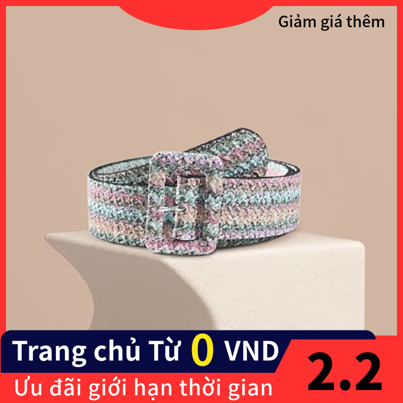 Thắt lưng nữ màu tím phong cách JK độc đáo, phù hợp mọi set đồ