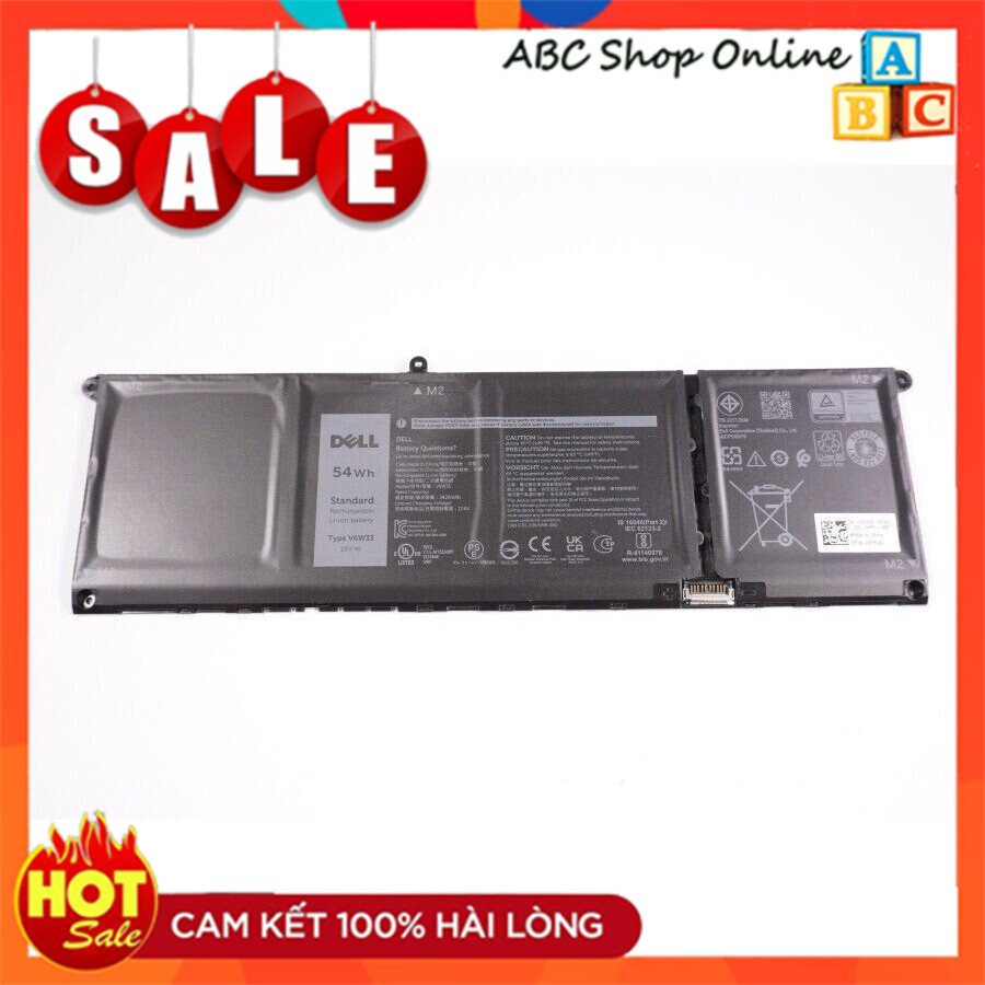Pin Laptop Dell Inspiron 2-IN-1 7415 15V 3420MAH 54WH 4-CELL BATTERY XDY9K V6W33