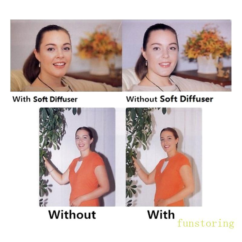 FUN Speedlite Flash Cap Diffuser Bounce Dome Soft Box cho 580EX II Yongnuo YN565 YN560 560III4 V850 