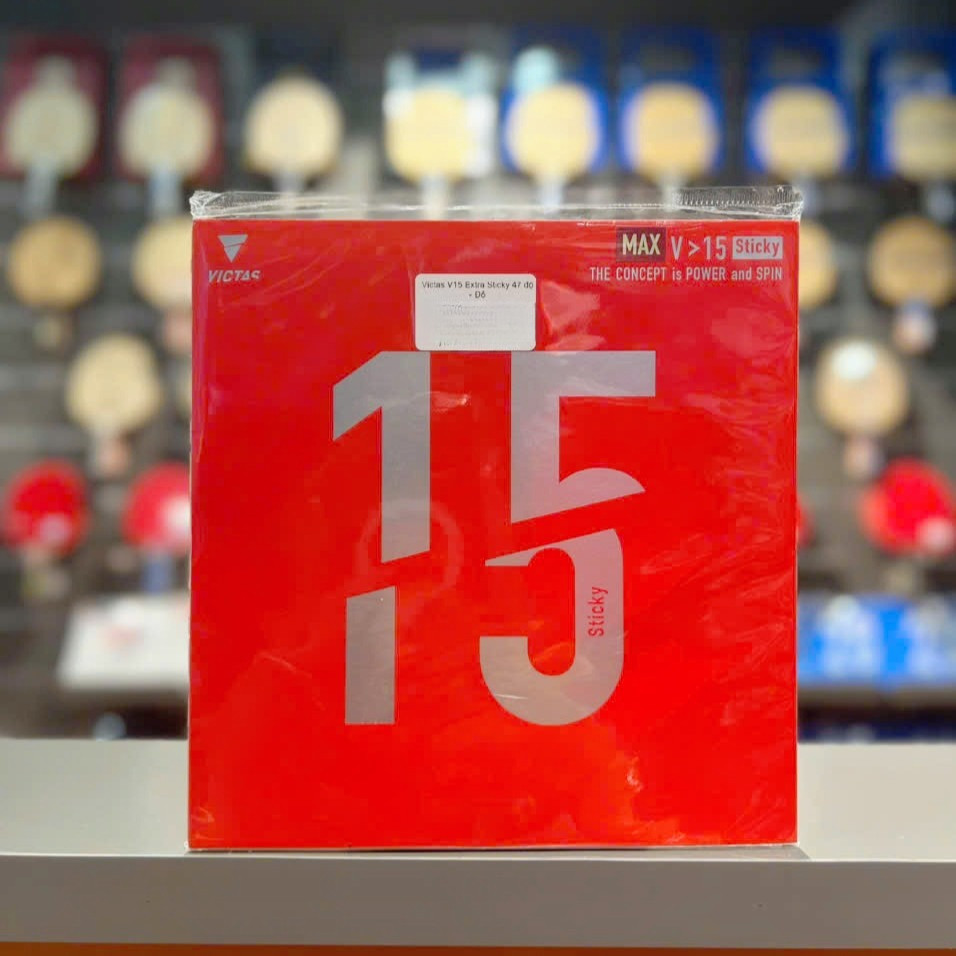 Mặt Vợt Bóng Bàn VICTAS V15 Sticky Chính Hãng - 47Độ - Xoáy Cao - Kiểm Soát Tốt - Tốc Độ - Độ Ổn Địn
