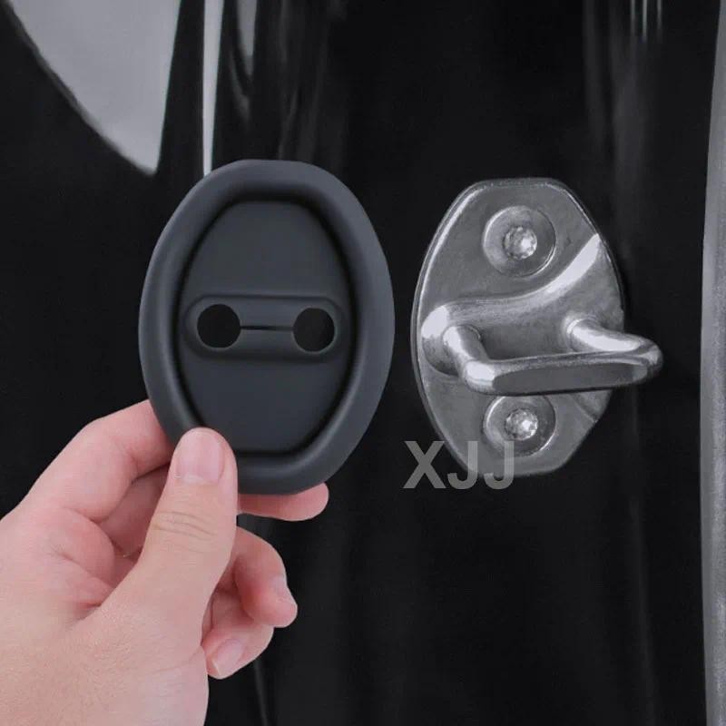 4 Cho VW Tiguan MK2 Passat Golf Polo Lavida Jetta MK7 MK6 T-roc ID3 ID4 ID6 Silicone Khóa Cửa Ô Tô B