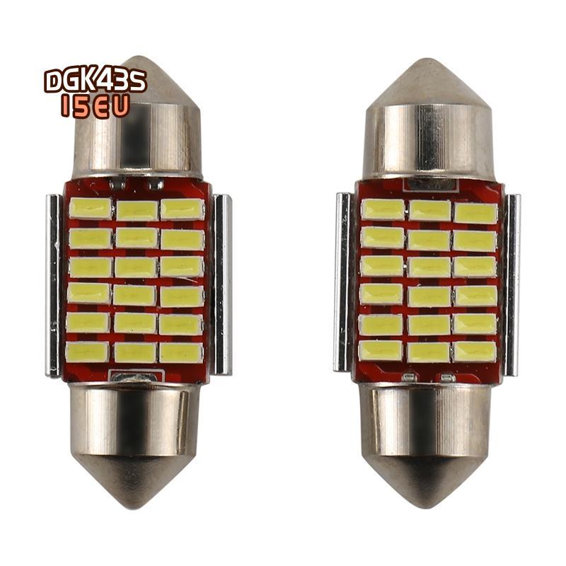 2 Chiếc C5W C10W 31mm 3014 18SMD Festoon Led Canbus Xe Inteiror Bóng Đèn Biển Số Đèn 12V