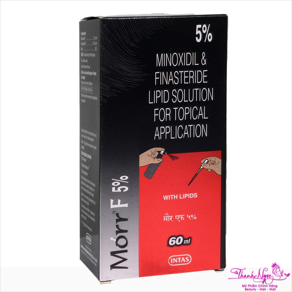 ( Ấn Độ ) Tinh chất mọc râu, mọc tóc cao cấp Mi-no-xi-dil Solution Morr F 5% F5 60ml ( New 2026 ) | 
