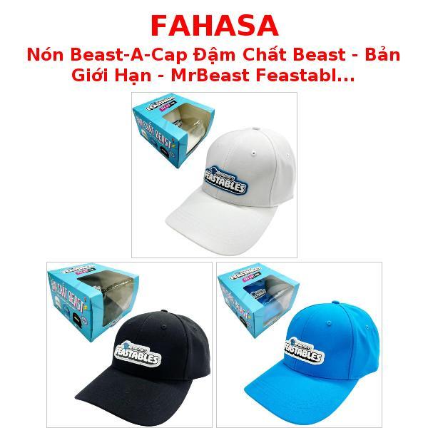 Nón Beast-A-Cap Đậm Chất Beast - Bản Giới Hạn - MrBeast Feastables - Màu Đen,Trắng,Xanh Dương