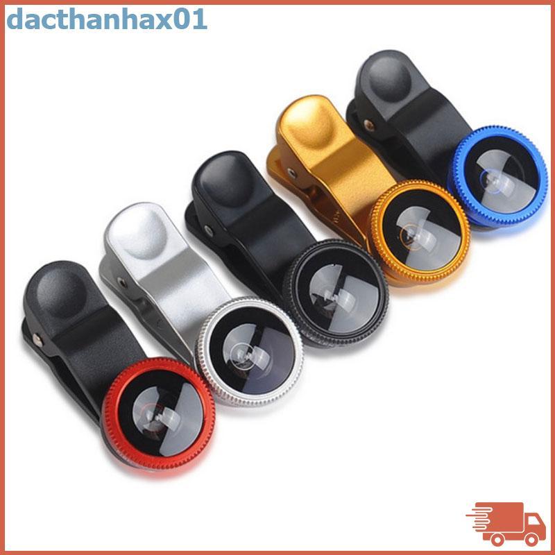Điện thoại di động DAC 3in1 Mắt Cá + Góc Rộng + Ống kính camera macro cho điện thoại di động phổ thô