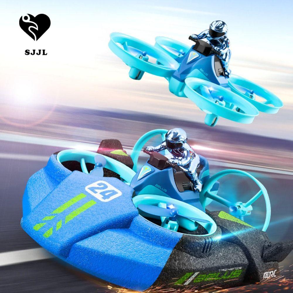 SJJL Mini RC Plane, EPP Foam Sea Land Air Flight 3 trong 1 Quadcopter Boat, RC Máy bay Đồ chơi Điều 