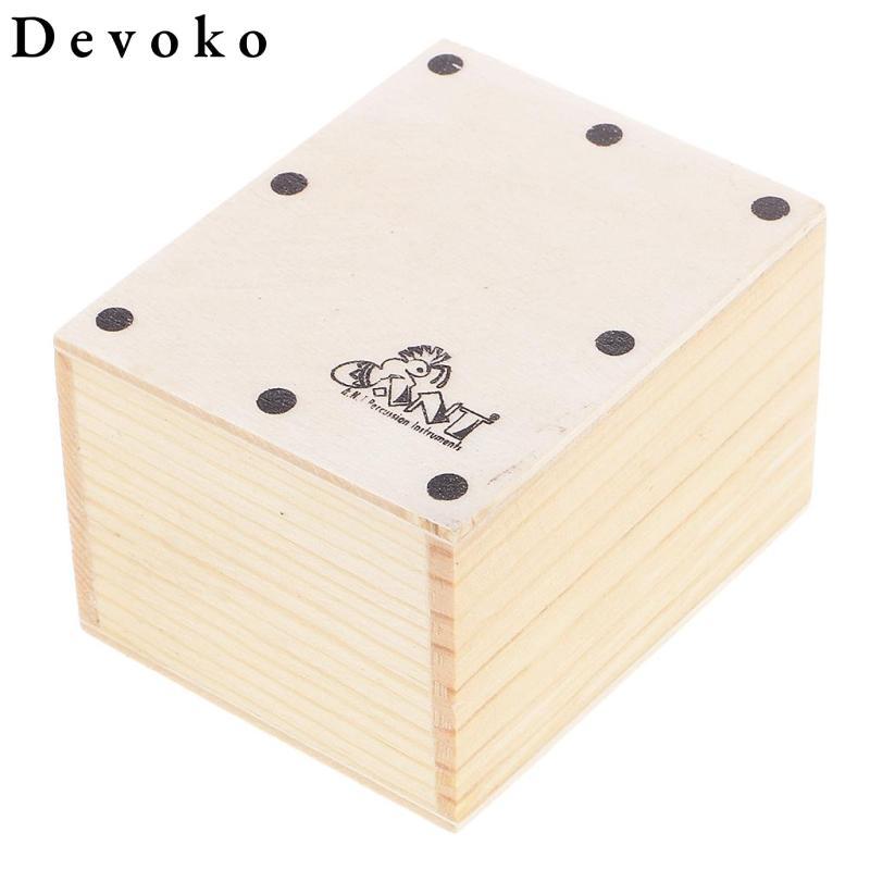 Quà tặng trống gỗ Cajon Mini cho các bộ phận đệm ruy băng 6,5x5,2x4,3 cm