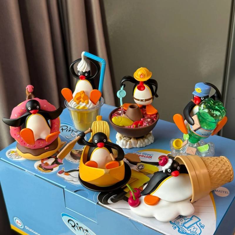 Pingu Greedy Goose Series Blind Egg Blind Box Decoration Penguin Doll Peripheral Fashion Toys TOyV