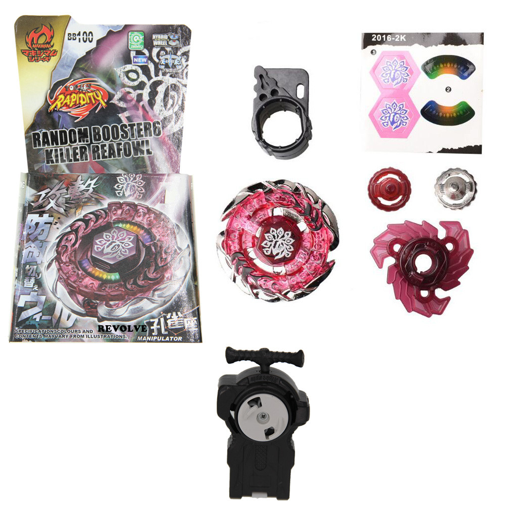 Tiền đạo B-X TOUPIE BURST BEYBLADE Metal Fusion 4d Killer Beafowl BB100 đóng gói đơn giản + phóng ha