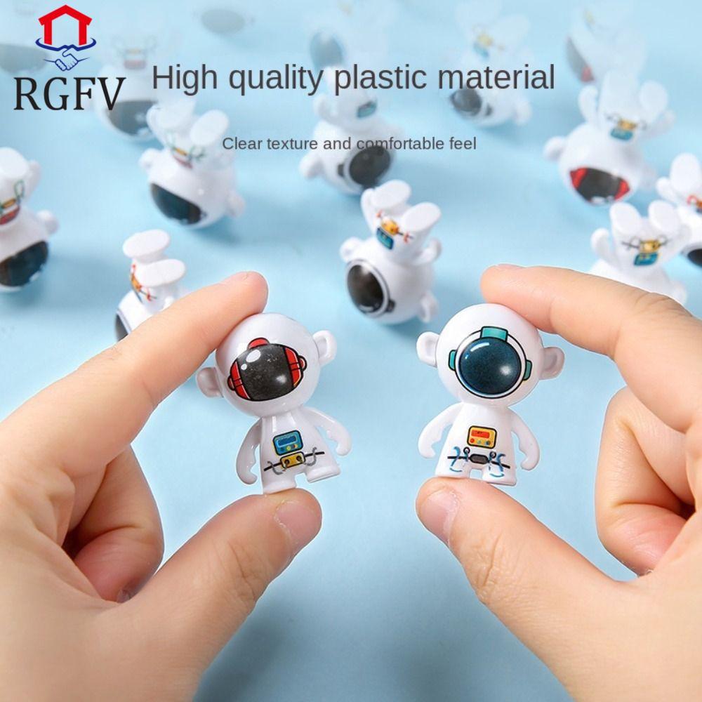 RGFV 10 Chiếc Ngược Mini Tumbler Đồ Chơi, Spaceman Xoay Spaceman Phi Hành Gia Để Bàn Bauble, Đảo Ngư