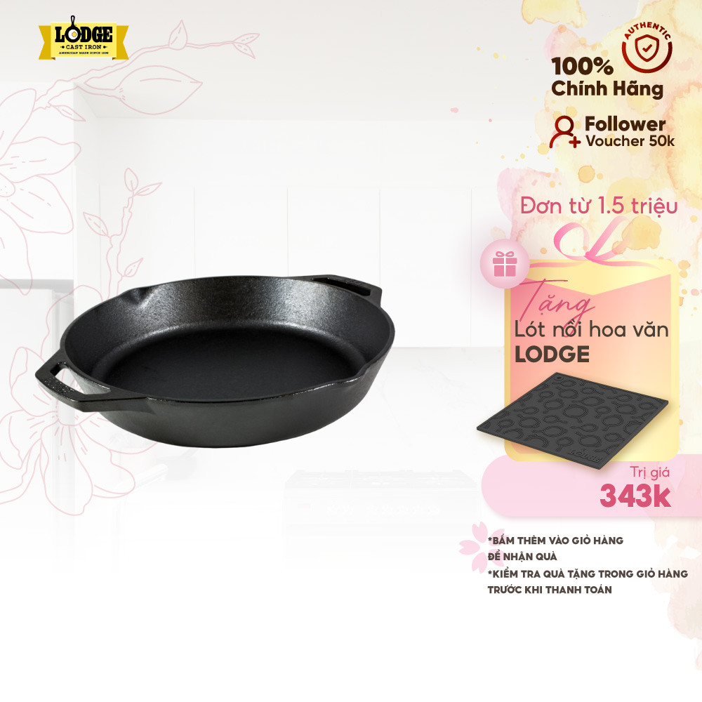 Lodge - Chảo gang tròn - 30.48cm