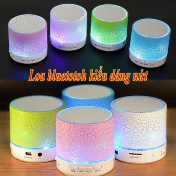 Loa mini bluetooth HLD-600 led nháy theo nhạc + Tặng giá đỡ điện thoại