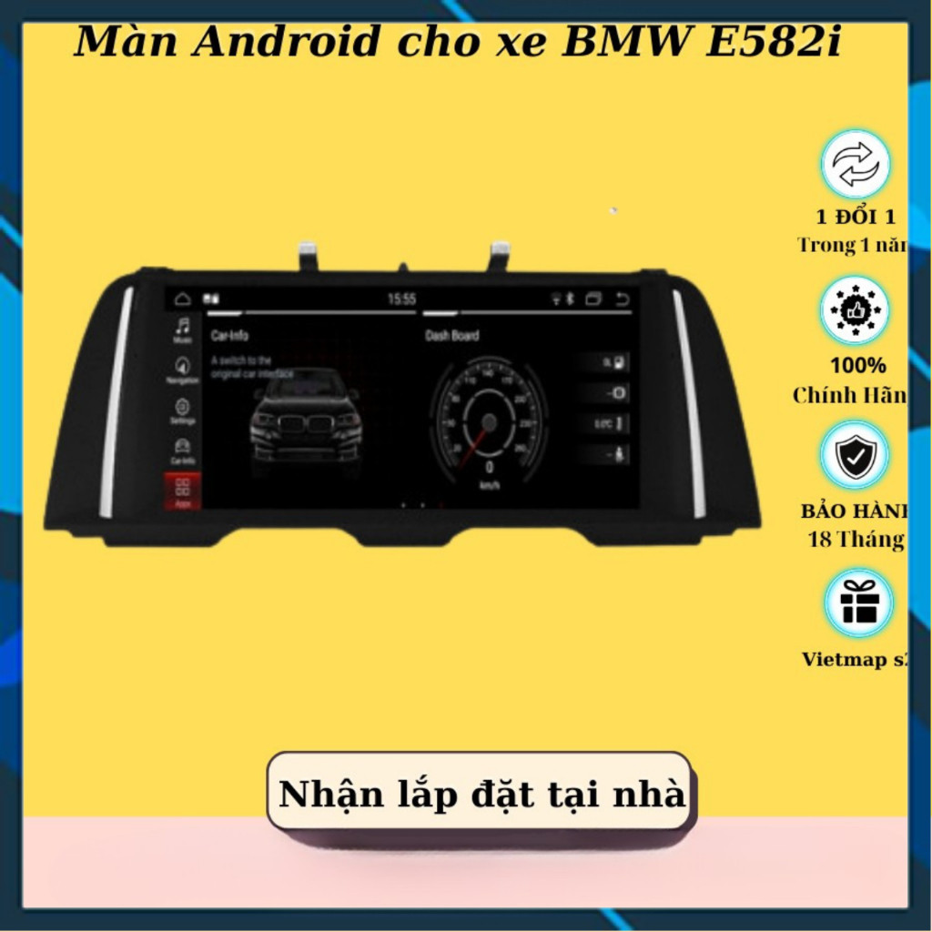 [Hàng mới về] Màn hình BMW 528i F10 – BMW F10 2009 - 2012 Ram 4GB Rom 32Gb