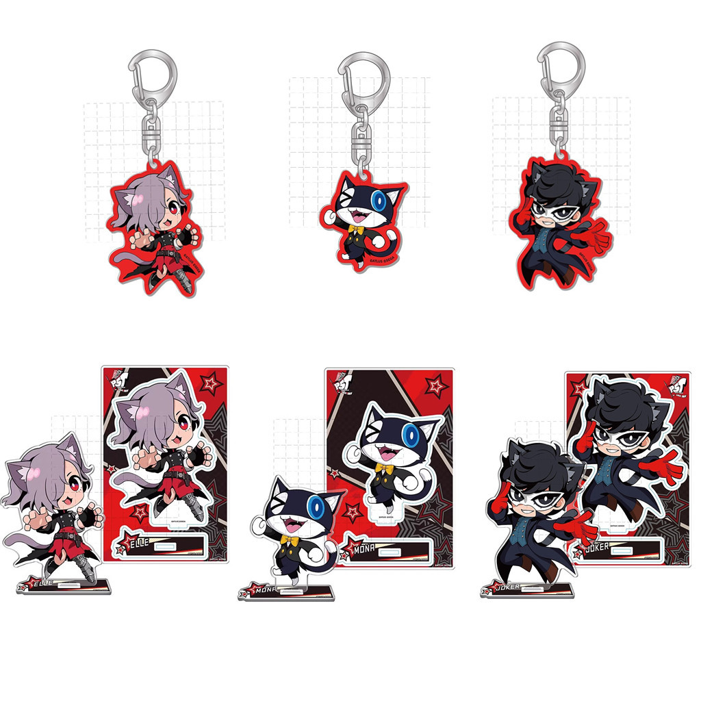 Trò Chơi Persona 5 Acrylic Đứng Hình Búp Bê Anime P5 Morgana Okumura Haru Móc Khóa Đồ Chơi Quà Tặng