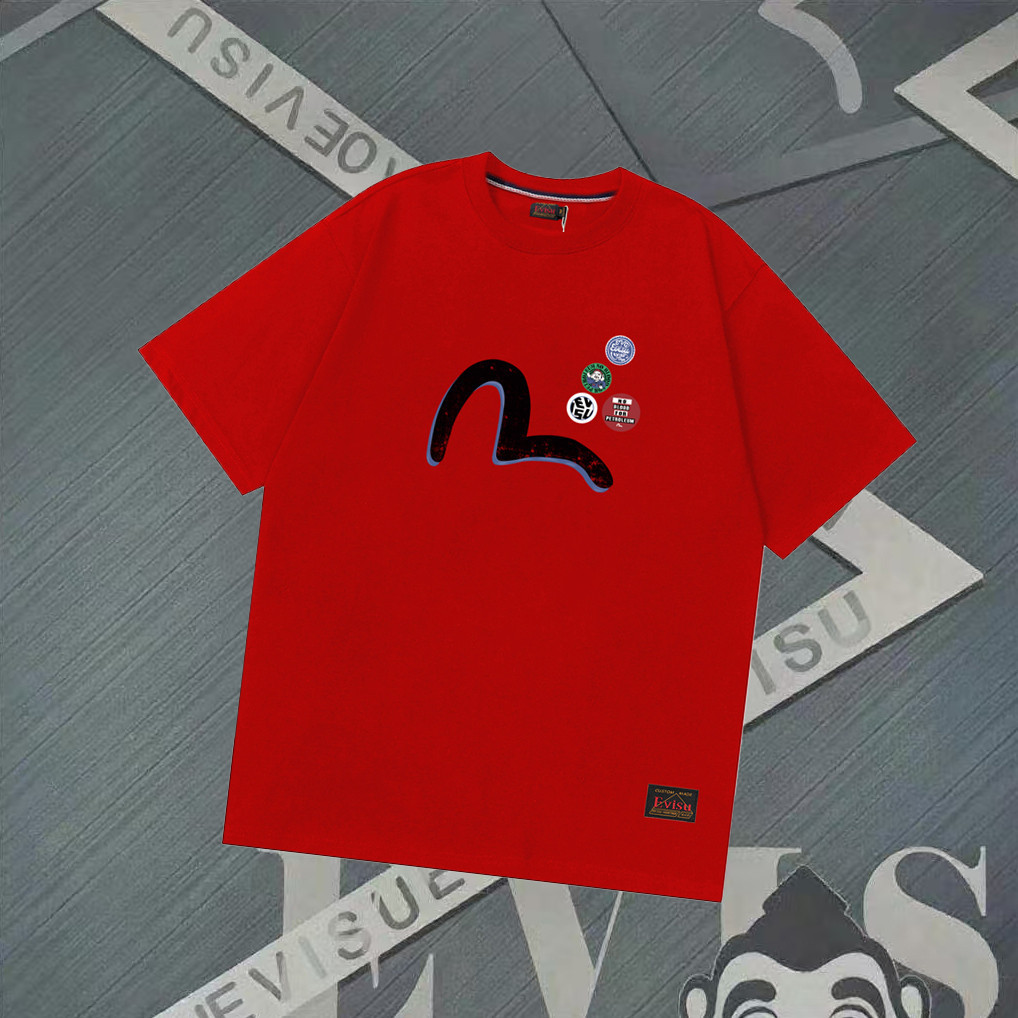 <[CDATA[Áo Thun Tay Ngắn EVISU Nam Nữ - 100% Cotton Nguyên Chất]]>