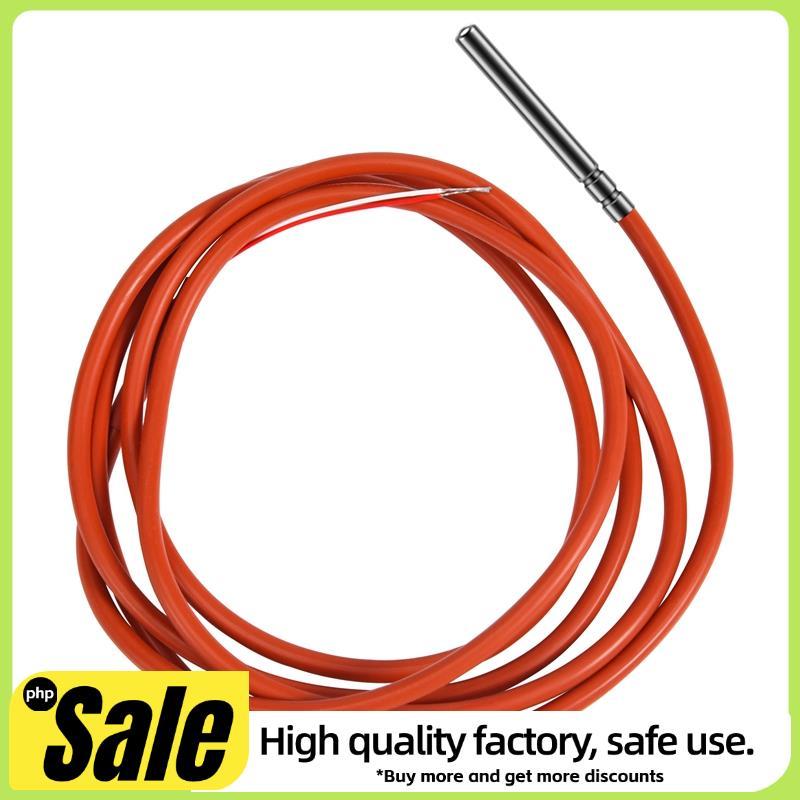 2 Dây PT1000 Cảm Biến Nhiệt Độ Nhiệt Điện Trở Gel Silicon Phủ 1.5 Mét Đầu Dò 45mm x 5mm -50-180 Độ R