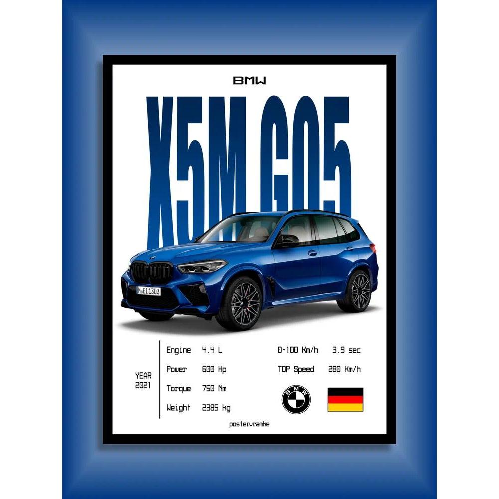 Poster ô tô vải 1 mảnh BMW X5 G05