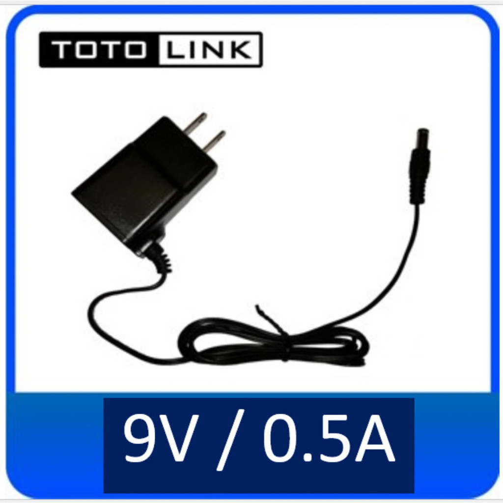 Bộ chuyển đổi nguồn TOTO LINK 9V 0.8A / 0.5A Jack Big 5.5x2.1 mm.