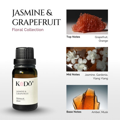 Tinh Dầu Hương Hoa Nhài KODO Jasmine & Grapefruit - Mùi Hương Trong Trẻo, Tinh Khiết