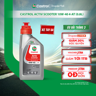 Dầu nhớt xe tay ga Castrol ACTIV SCOOTER 10W-40 4-AT (0.8L)