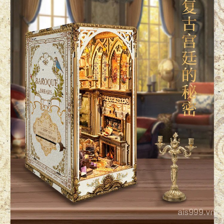 LD9B [New Products in Stock]Fanhua Ting Bookend diy Cottage Puzzle3D 3D Puzzle Jigsaw Hot-Selling Ne