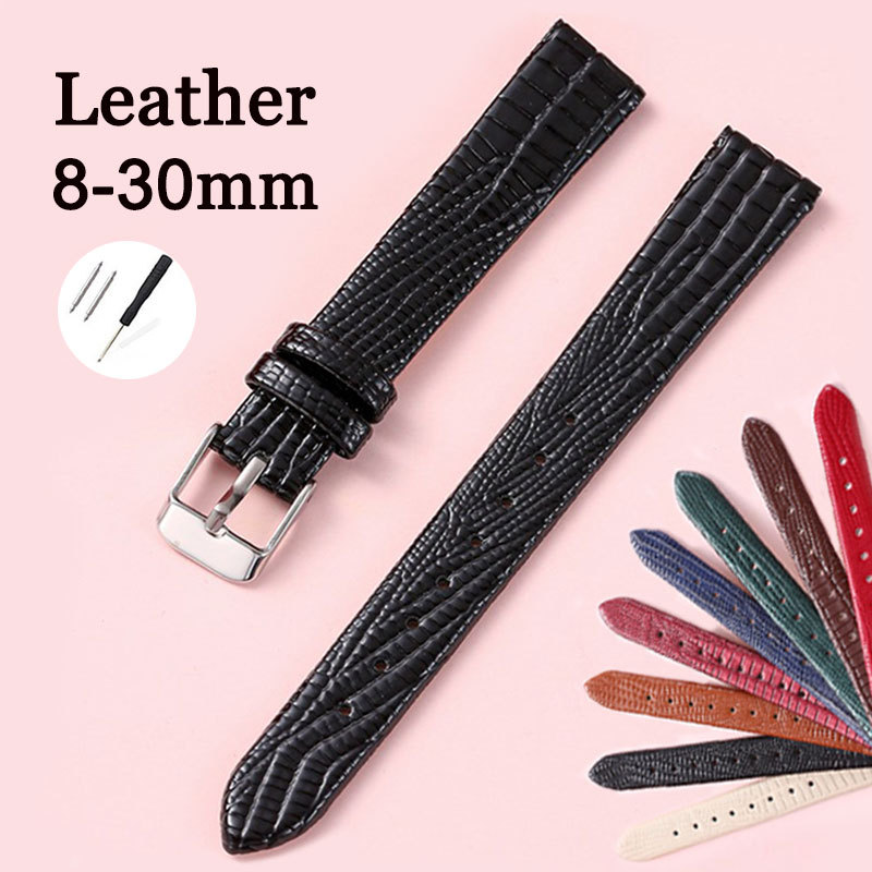 Hạt Thằn Lằn​ Dây đeo đồng hồ bằng da PU Dây đeo đồng hồ nữ siêu mỏng cho Lola Rose cho đồng hồ xanh