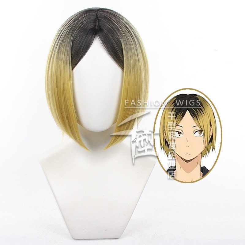 Kozume Kenma Cosplay Tóc Giả Anime Haikyu Ngắn Chịu Nhiệt Tổng Hợp Tóc