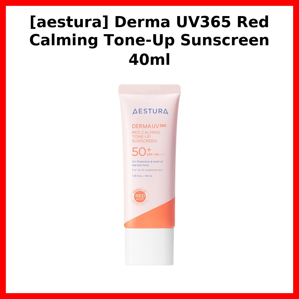 [aestura] Kem chống nắng Derma UV365 Red Calming Tone-Up 40ml / Kem chống nắng Hàn Quốc / Hiệu ứng t